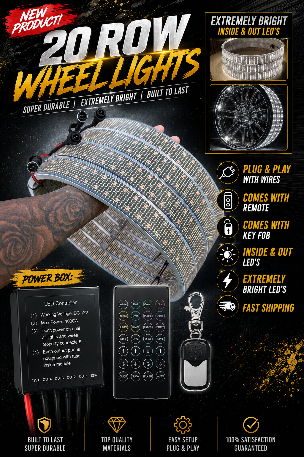 20 Row Wheel Lights *Ultra Intensity*