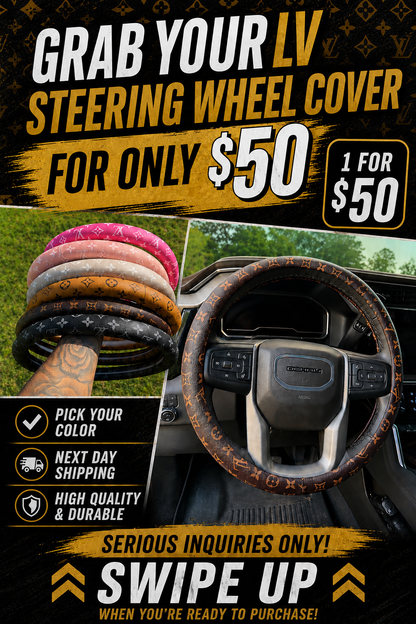 LV Steering Wheel Covers